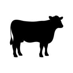 Cow silhouette Vector, Cattle silhouette