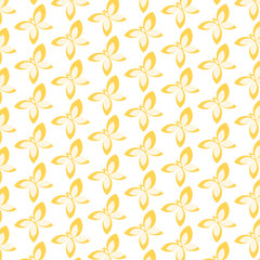 Cute Simple Yellow Modern Butterfly Pattern Backgrounds