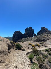 mountain landscape with blue sky