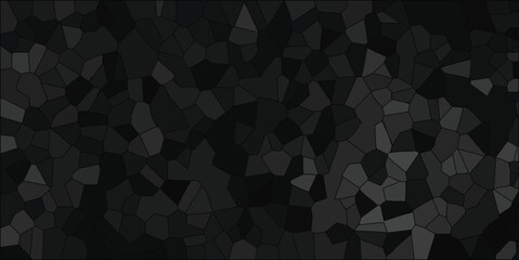 Dark mosaic stone texture illustration geometric pattern for architectural or design composition decorative surface