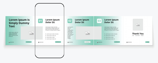 LinkedIn carousel post, social media Instagram carousel post, modern and editable business carousel template design