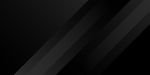 Black abstract background. Elegant dark diagonal shape elements. Modern luxury grey gradient graphic design.