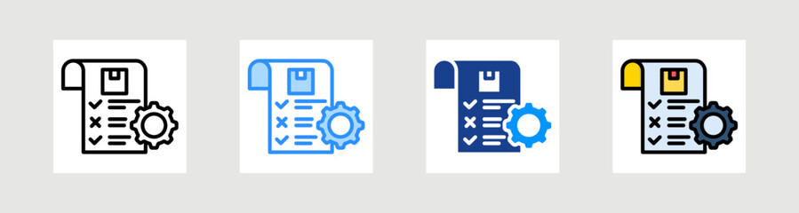Order Management Icon Collection Set Multiple Style