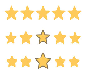 Obraz premium Five stars. Quality sign. Vector