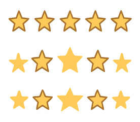 Obraz premium Five stars. Quality sign. Vector