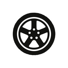 Obraz premium Tire icon. Wheel icon. Vector illustration