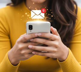 Email Mobile Phone Notification Message Digital Communication Technology