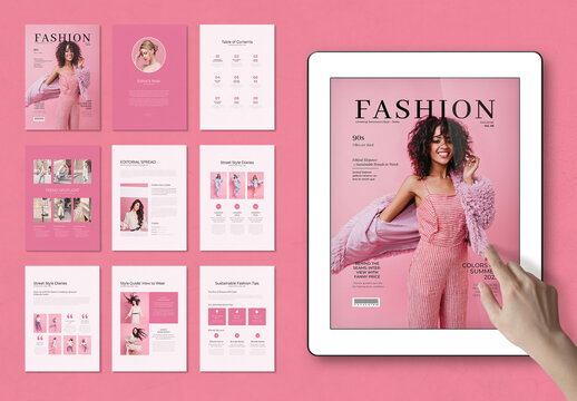 E Book Fashion Magazine Template
