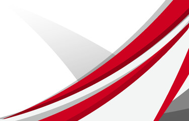 Abstract red and white triangle overlapping layers geometric background a combination