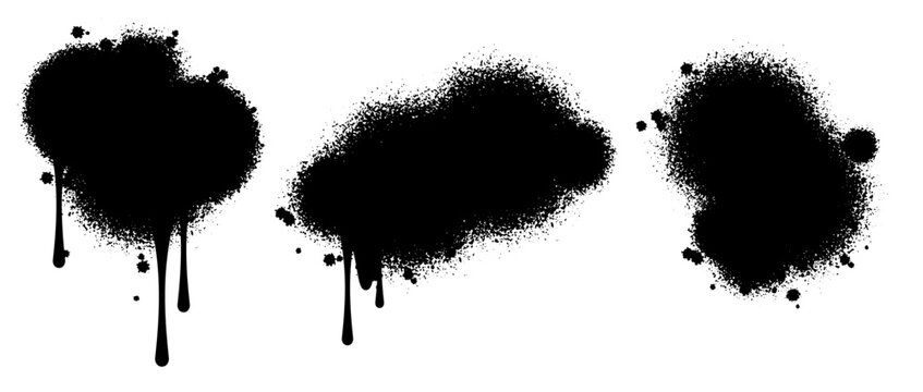 Spray paint grunge texture template design, copy space graphic element for text box, bubble speech or background	