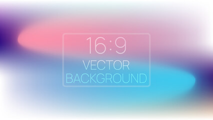 Gradient. Creative Gradient Mesh with Transparent Blur. Editable Vector Background for UI Design, Posters, Web Layouts, Presentations, and Social Media. 16:9 Format