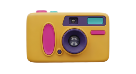 Isolated Retro Toy Camera