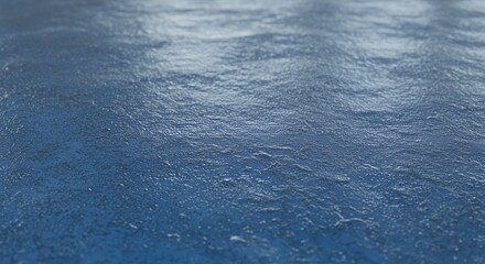 Obraz premium Abstract Textured Deep Blue Surface: A Close-Up View of a Rough, Icy, or Water-Like Material