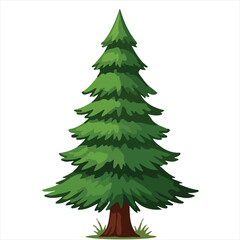 Obraz premium A christmas tree vector art 