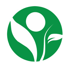Leaf symbol vector icon illustration