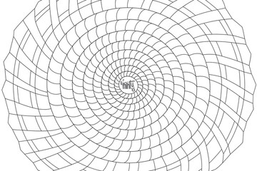 Obraz premium Intricate spiral design, radiating outwards, creating a mesmerizing pattern. 