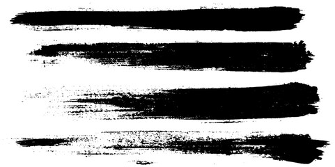 Collection of vector paint bold brush strokes. Grunge Paint Roller . Vector brush Stroke . Distressed banner. 