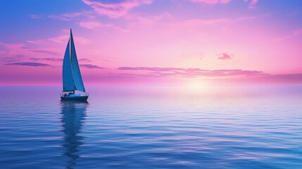 Fototapeta premium tranquil teal purple