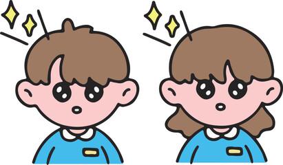 Confused Elderly Man, Questioning Expression, Cartoon Old Person, Thinking Pose Flat Vector