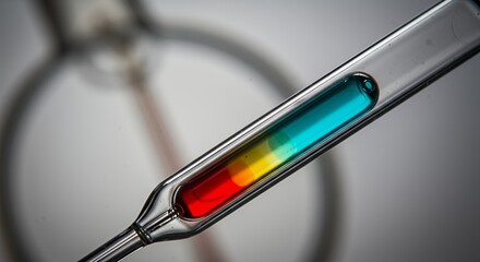 Layered Liquids in a Glass Pipette: A Colorful Science Experiment