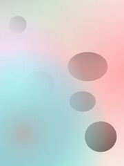 Ilustración  de figuras geométricas  de forma circular de varios tamaños y colores