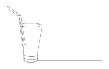 Fresh Lemonade continuous line art drawing