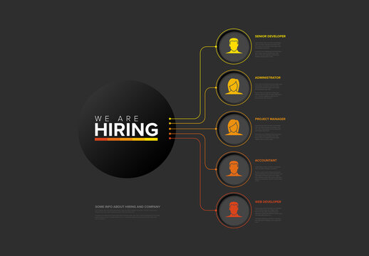 Recruitment Infographic: We Are Hiring for Various Job Positions