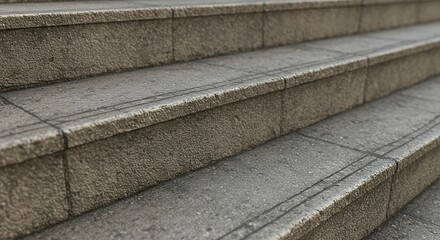 Weathered Stone Steps: A Close-Up View of Textured, Aged Masonry