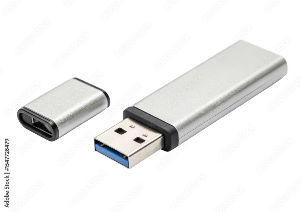 Poster usb flash drive with a removable cap