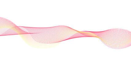 Abstract Wave of Colorful Lines	