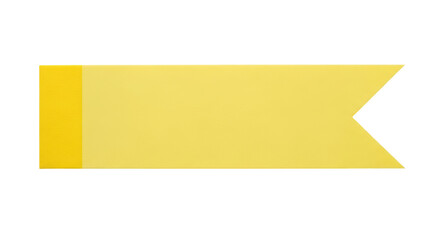 Isolated Yellow Banner