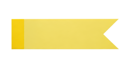 Isolated Yellow Banner