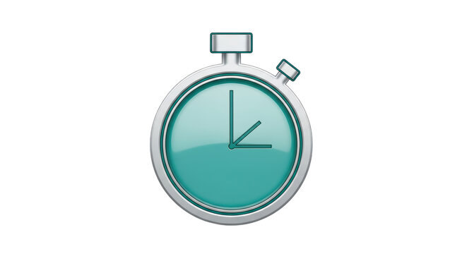 Isolated Turquoise Cronometer