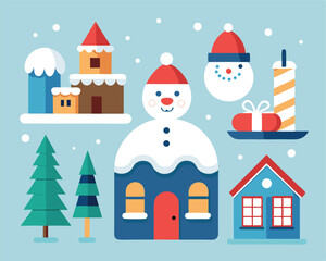 snowman in the city