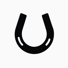 horseshoe icon vector template