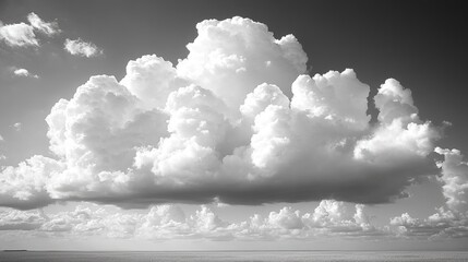 Radiant Cumulus Clouds at Sunset Over a Forest Horizon