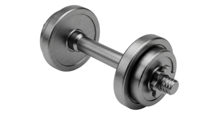 Isolated Metal Dumbbell