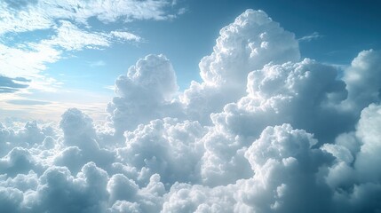 Radiant Cumulus Clouds at Sunset Over a Forest Horizon
