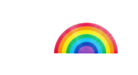 Obraz premium Isolated Colorful Rainbow Slice