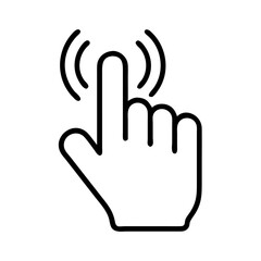 Growing graph in hand flat and line icons. Vector