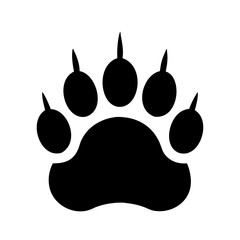 Paw print. Bear. Vector illustration