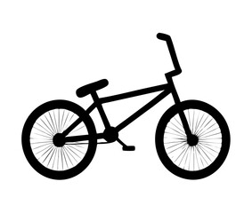 BMX bike silhouette. Vector