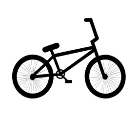 BMX bike silhouette. Vector