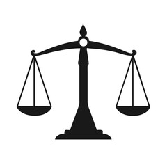 Scales icon. Stock vector