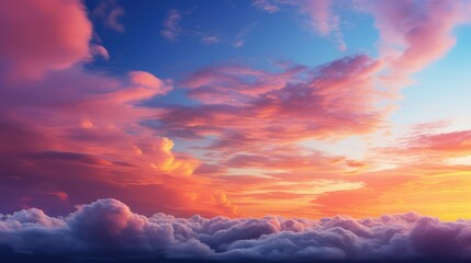 Obraz premium sky blue cloud background