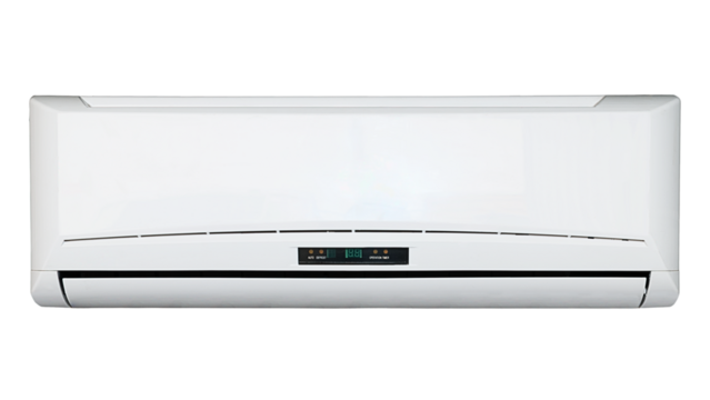 air conditioner on transparent background.