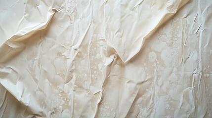 Obraz premium Textured Beige Fabric with a Crumpled Appearance that Captivates through its Uniqueness