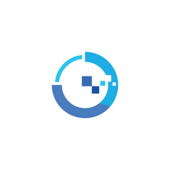 circle lock digital technology logo