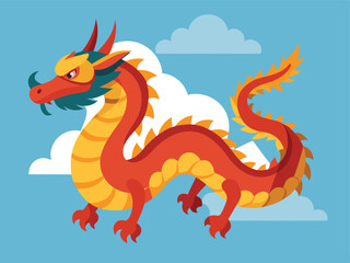 chinese dragon statue