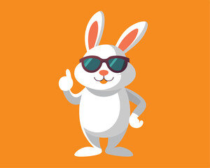 Fototapeta premium rabbit with carrot